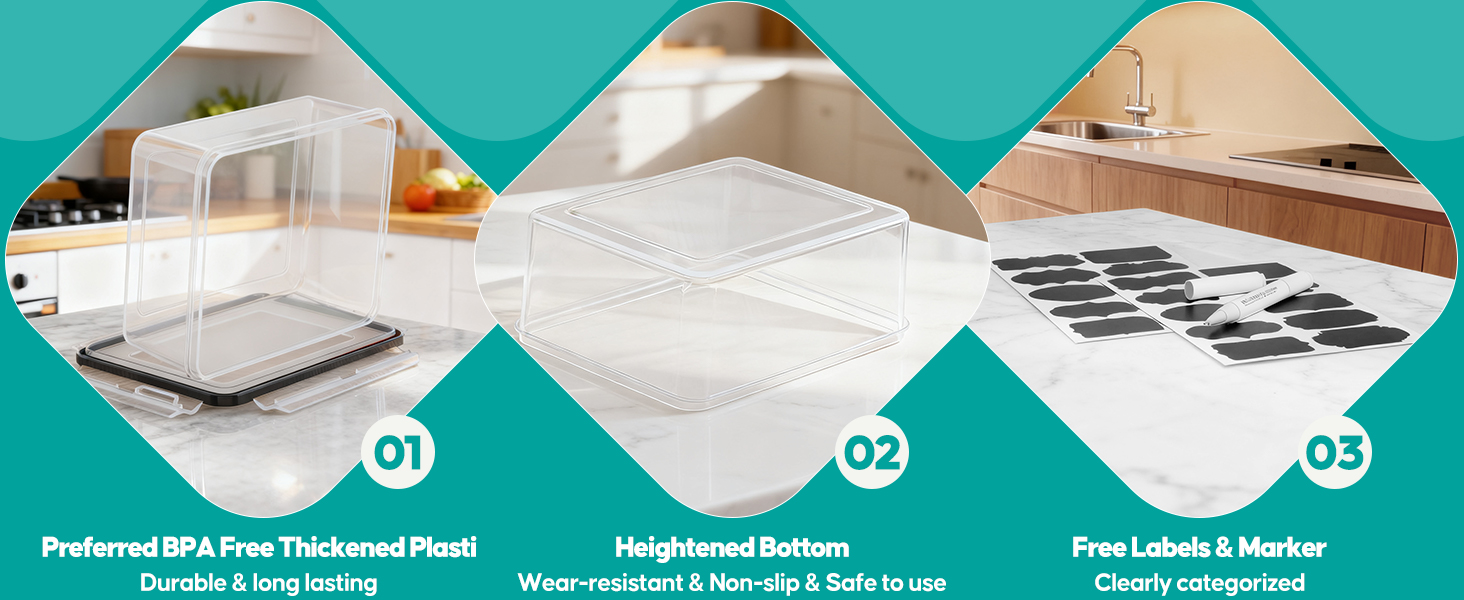 Food Storage Containers with Lids Airtight