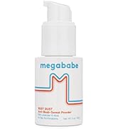 Megababe Sweat Absorbing Body Powder - Bust Dust | with Applicator Pump | Talc-Free, All Natural ...