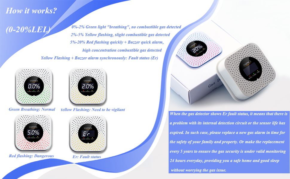 Natural Gas Detector & Propane Detector