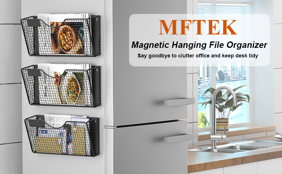 MFTEK File Holder 3 Pockets File Folder Organizer