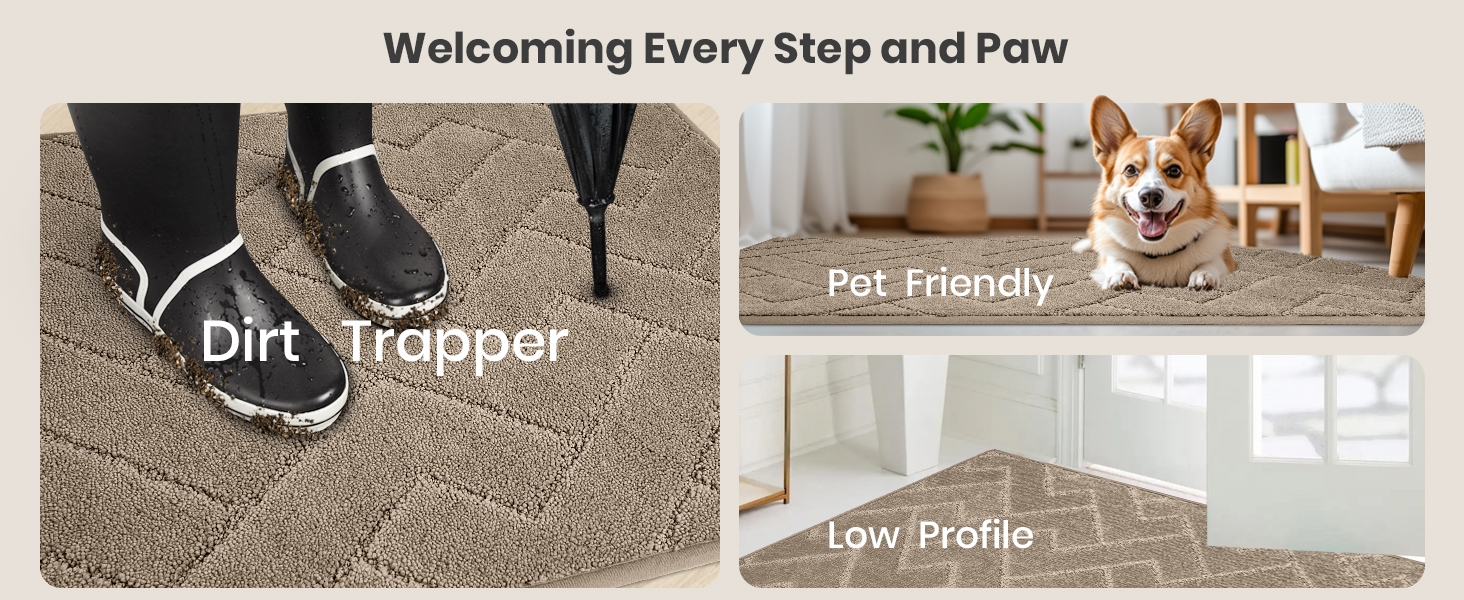 Dirt Trapper Doormats Pet Friendly Low Profile