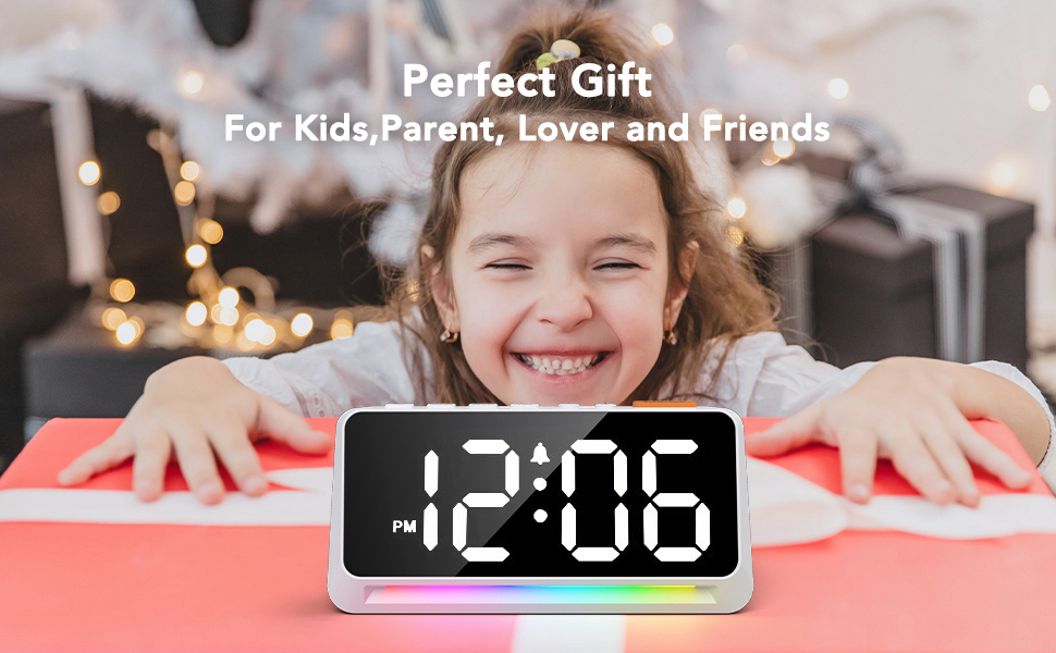 OCUBE Alarm Clocks for Heavy Sleepers,Loud Alarm Clock with Night Light