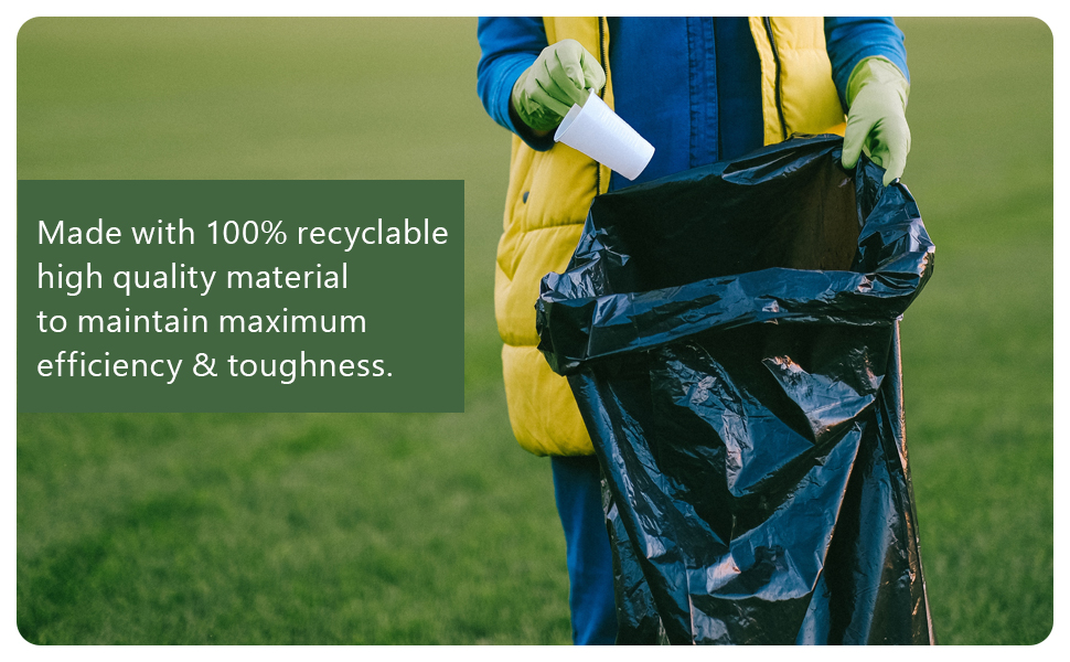 NationwidePaper Extra Strong Clear Bin Bags 200 Pcs Refuse Sacks Everryday Commercial Trash Bags