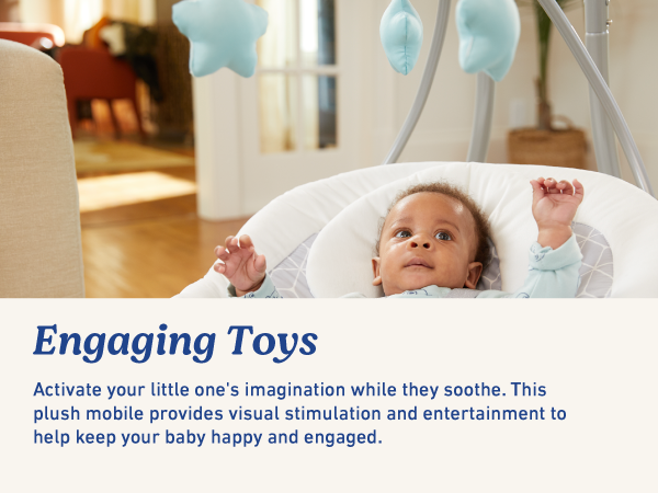 engaging toys soothing plush mobile visual stimulation entertainment happy comfortable safe rocking