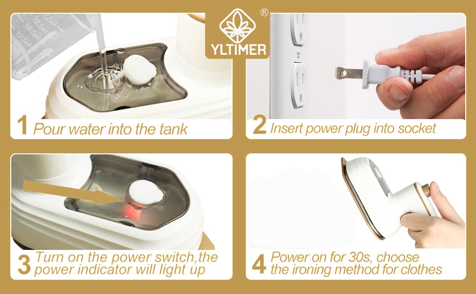 Portable Handheld Iron Mini Handheld Steamer Iron for Clothes