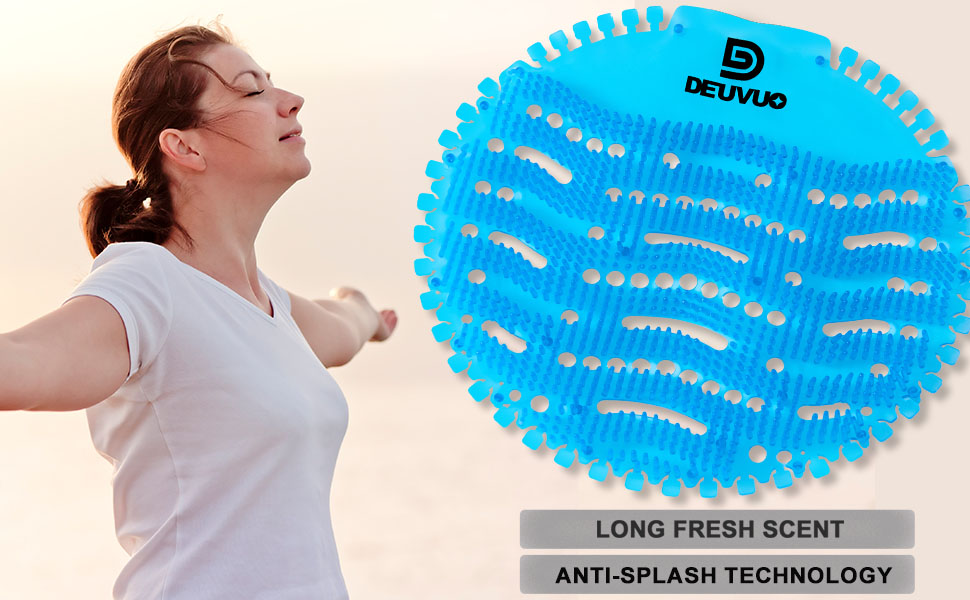 Deuvuo Urinal Screens Deodorizer (15 Pack) Urinal Cakes