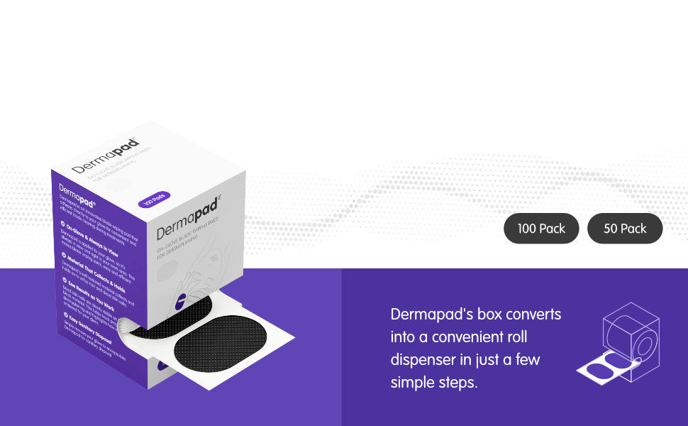 Dermapad Esthetician Supplies Dermaplane Blade Wiping Pad Dispenser Included