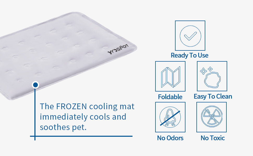 Dog Cooling Mat for Dogs Summer Mats Bed Pad Blanket or