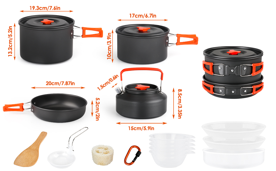 Gutsdoor Camping Cookware Set