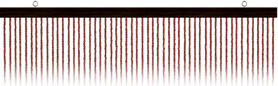 Bamboo beaded curtain