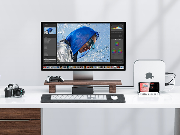 Minisopuru Mac Mini Dock & Stand With M.2 NVMe SSD Enclosure