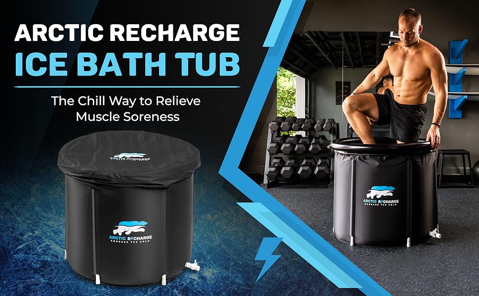 Portable Ice Bath Tub for Athletes & Fitness Fans LeakResistant Cold