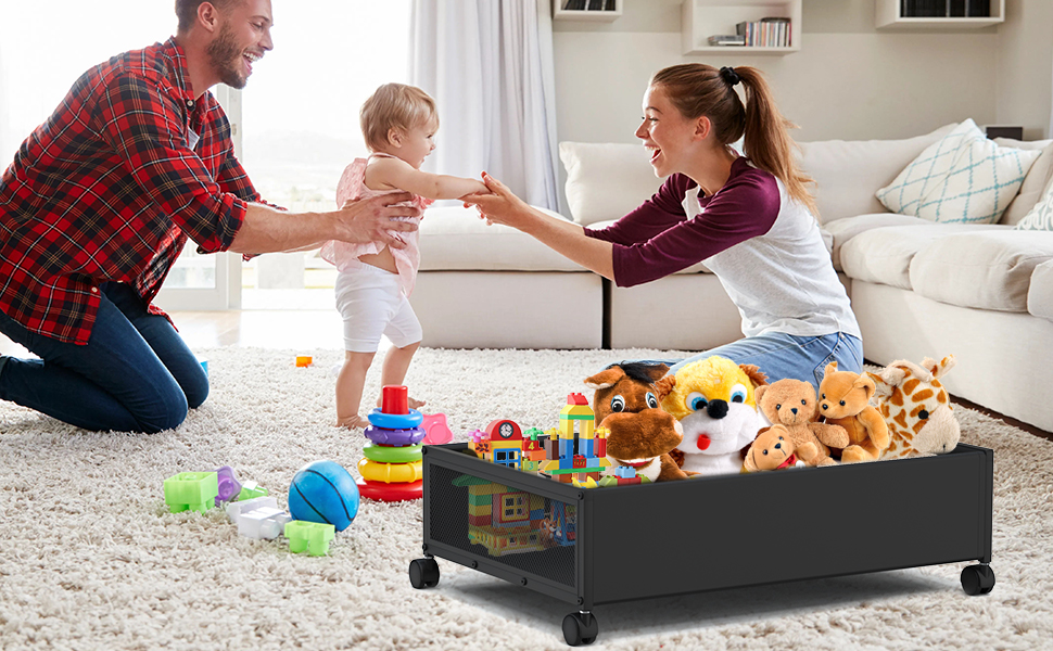 MixcMax Under Bed Storage with Wheels Rolling Underbed