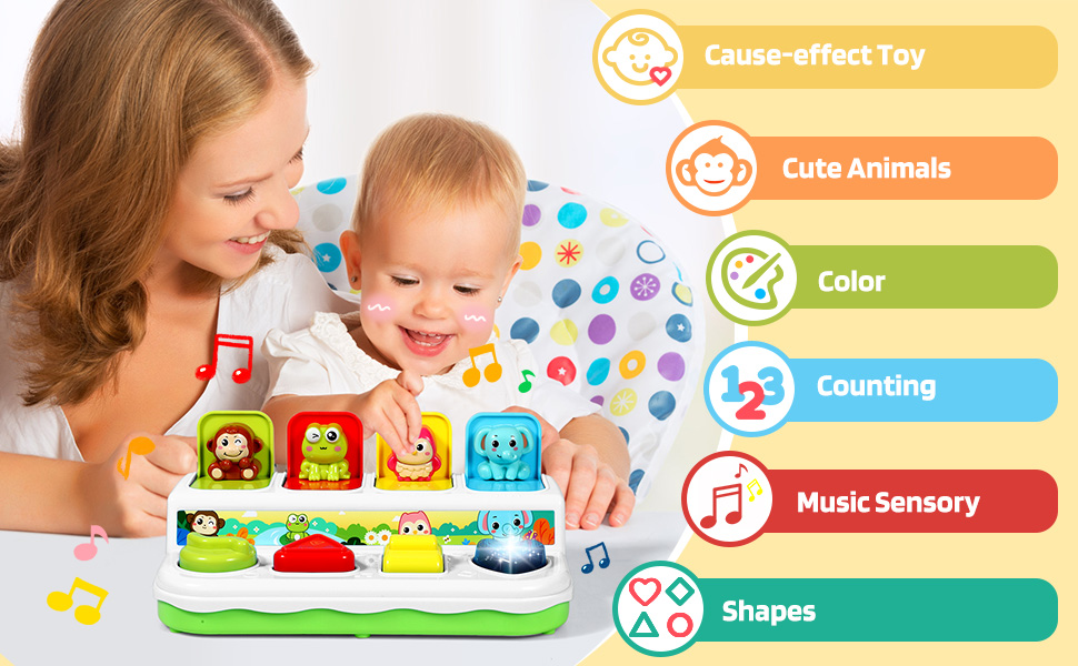 BACCOW Light Musical Baby Toddler Toys 6 to 18 Months