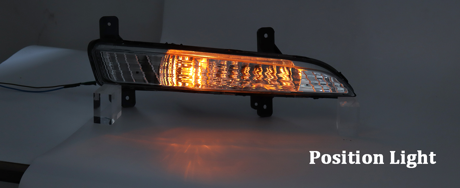 KAMDKI Right Passenger Side Turn Signal Light Compatible