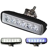 Wave One Marine | Dual Color LED Boat Spreader Light Deck Flood Beam Stainless Hardware & Bracket...