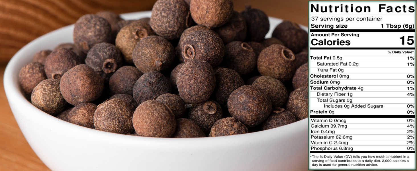 SPICES VILLAGE Allspice Berries (8 oz) Fresh, Dried