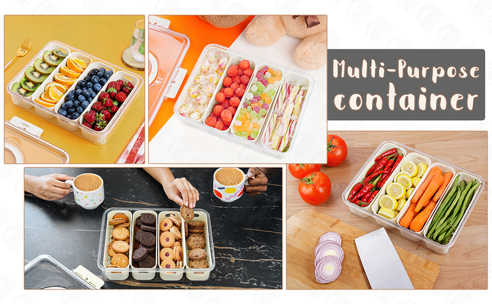 Compartment snack container