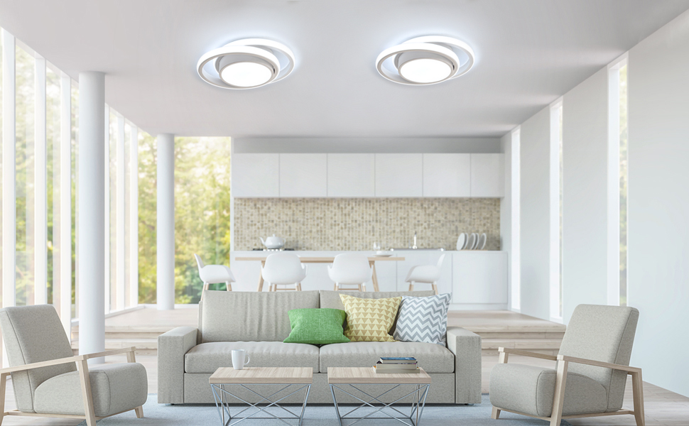 Plafoniere A Led Plafoniere A Cerchio Creativo Lampadari A Sospensione Moderna Nordica Bianco Per Corridoio Ufficio Camera Da Letto Cucina Soggiorno Bianco Freddo 12 width=821