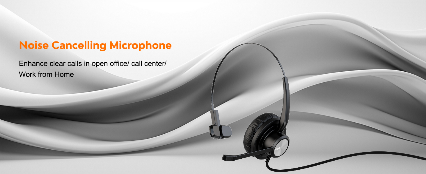 noise cancelling headset, telephone headset noise cancelling, one ear telephone headset