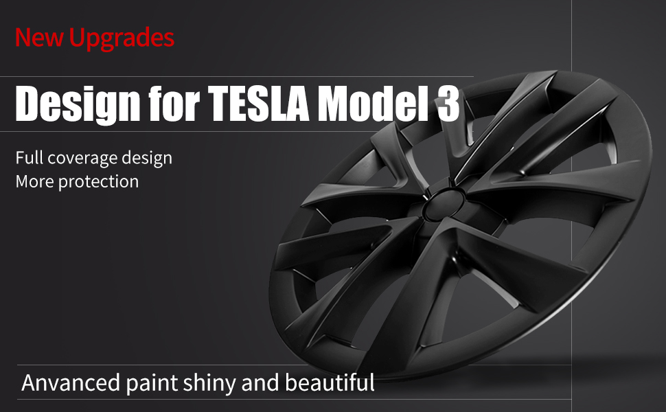 Model 3 18" Wheel Cover for Tesla Model Wheel 3 Covers 4PCS