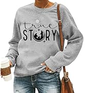 QIANRUO True Story Sweatshirt Women Nativity Scene Graphic Tees Religious Christmas Pullover Tops...