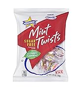 Atkinson Mint Twists, Sugar Free, 3.75-Ounce Bags (Pack of 12)