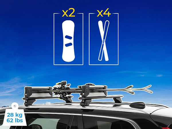 スキー Thlue car rack system Ski Rack Rental Thule Cargo Box - Mile High SUV Rental Denver
