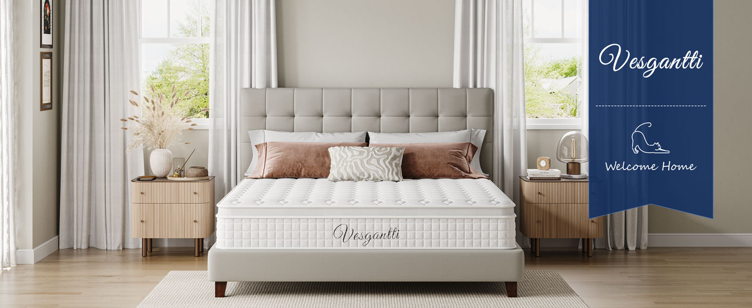 Vesgantti Full Mattress 10 Inch Innerspring Multilayer