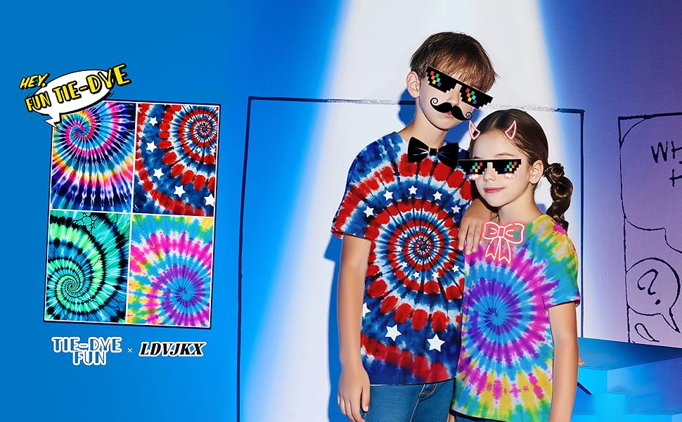 Kids Neon Tie Dye Shirt