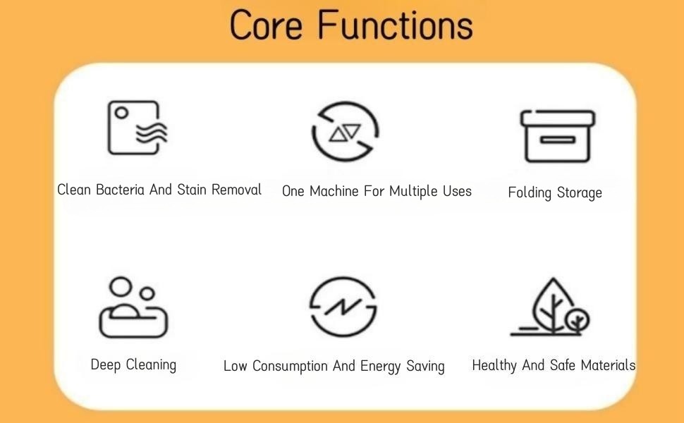 Portable Washing Machine, Mini Portable Washing Machine Foldable Small