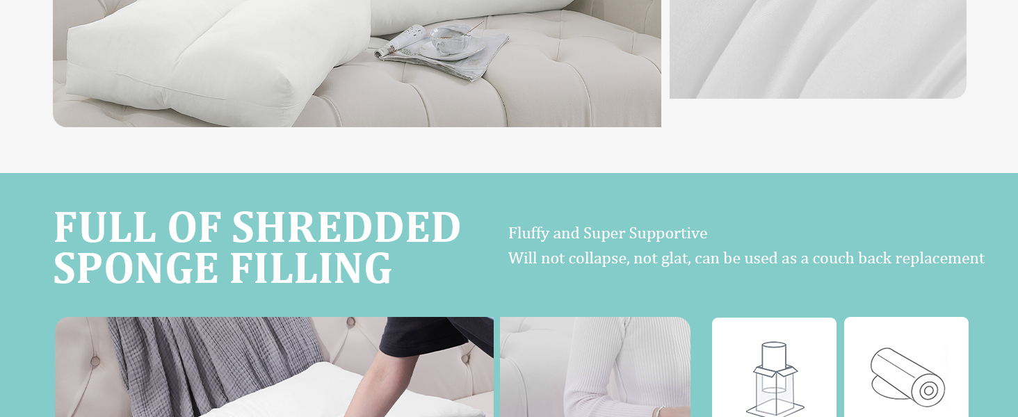 HOMBYS Shredded Foam Couch Back Cushions Replacement for Removable Sofa Back, White
| HOMBYS Removable Sofa Back Wai 70ca348d A780 4702 99d8 D97ab12fdf21. CR0,0,1464,600 PT0 SX1464 V1