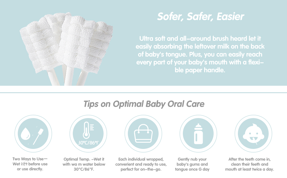 50 Pack Dear Bear Max 64 Off Baby Oral Cleaner Clean Tongue Newborn