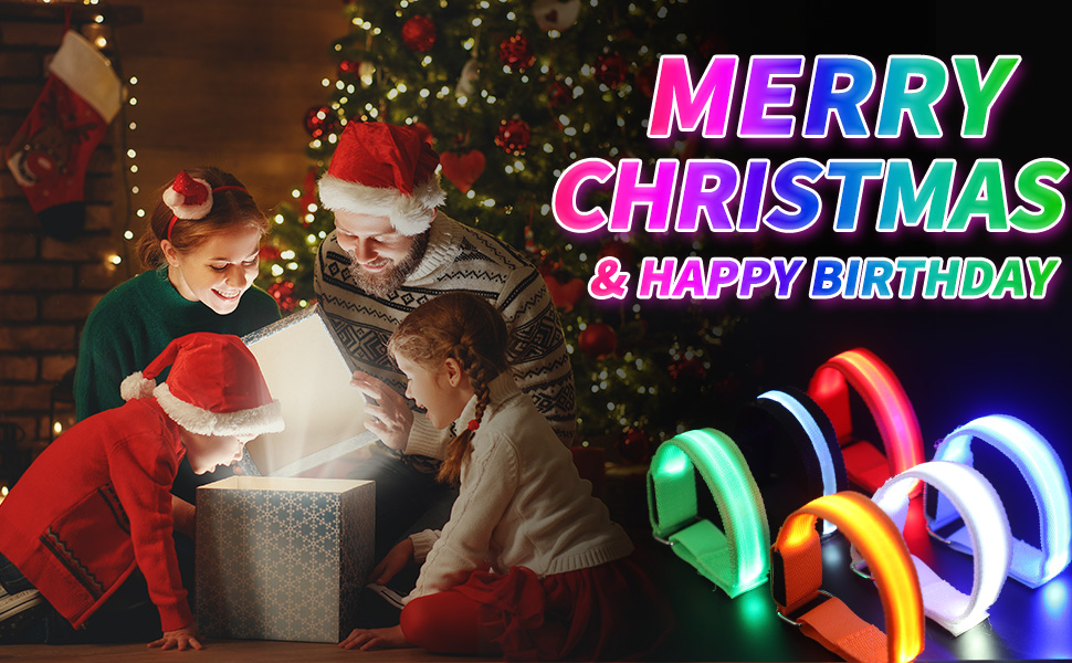 bracelet wrist armband band belt walk safety run party blinking knuckle reflectors wearable slap toy