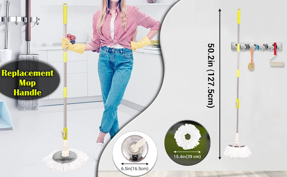 mops,cleaning,floors,handle spinning head,stick,industrial,commercial,bathroom,cotton,360 rotating