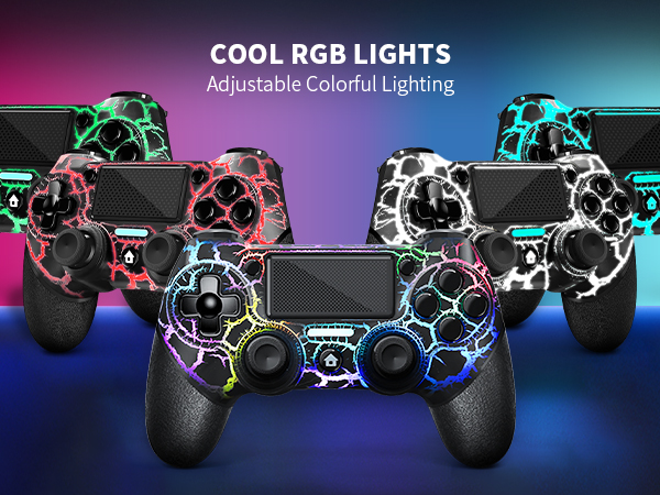 Amazon.com: AceGamer Light-up Wireless Controller for PS4