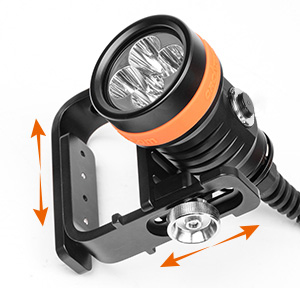 OrcaTorch D630 is a perfect canister dive light for cave diving, wreck diving or technical diving.
