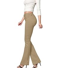 Hybrid & Company Women's Skinny Bootcut Stretch Pant