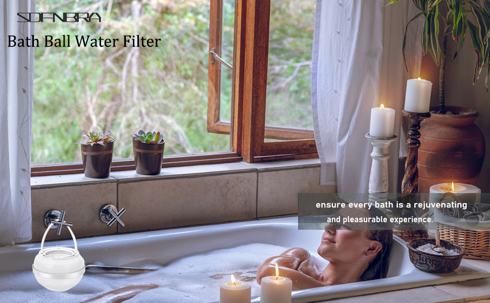 Bath Ball Filter for Bathtub Faucet, BPA Free Bath Filter for Tub