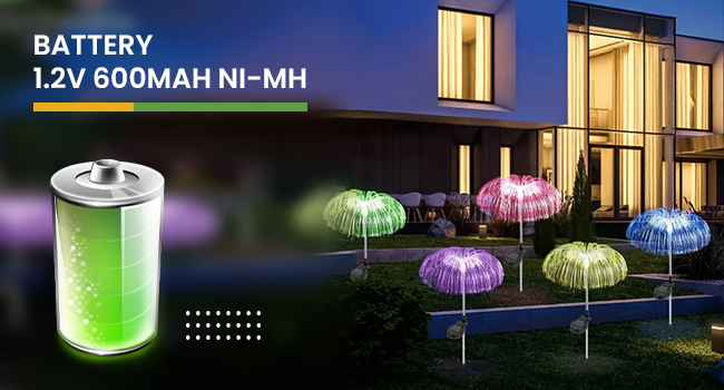 hardoll Solar Decorative Jellyfish Light 7 Color Changing Waterproof Outdoor Garden Pathway