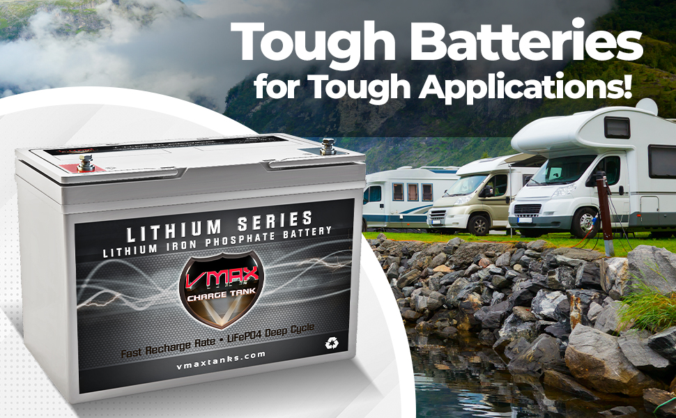 VMAX LFP2712100 LiIron 12V 100AH LiFePO4 Marine Deep