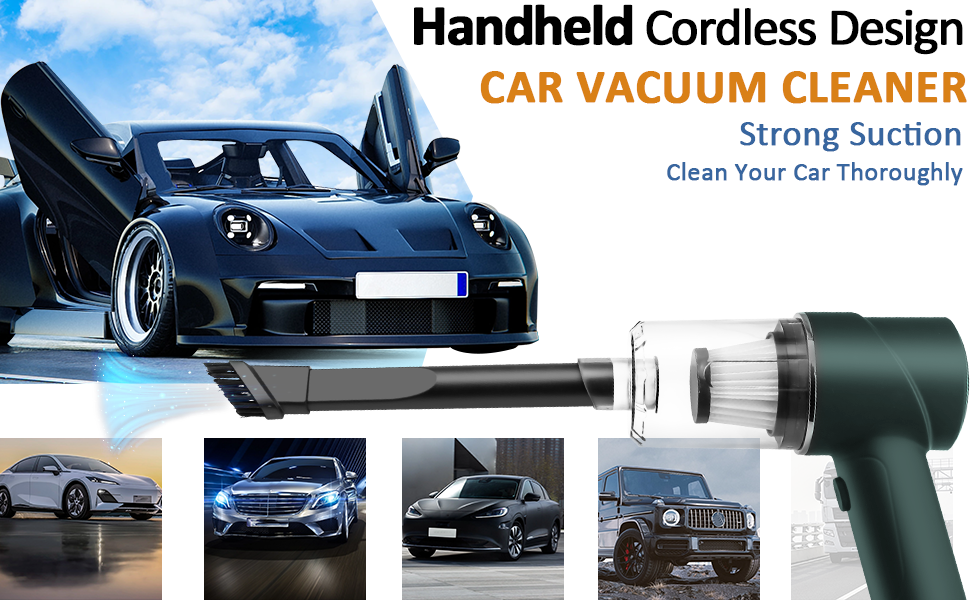 Car Vacuum Cleaner Cordless, Handheld Vacuum 120W 7500PA 12V Powerful
