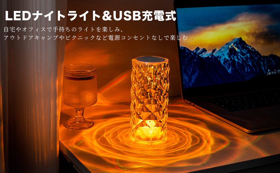 Amazon.co.jp : Feifanlife クリスタルランプ ベッドルーム