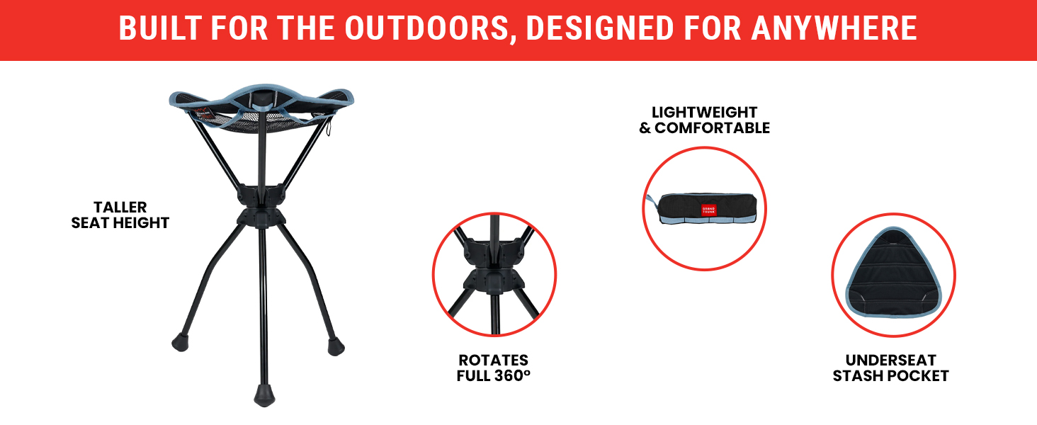 camp stool portable folding travel compact lightweight chair hiking backpacking outdoor seat durable
