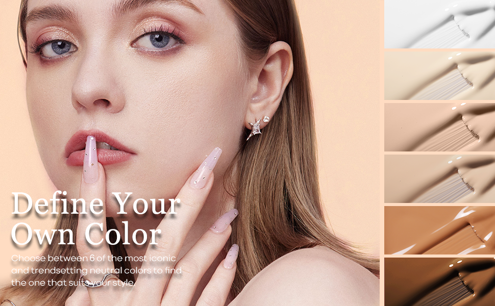 brown gel nail polish set