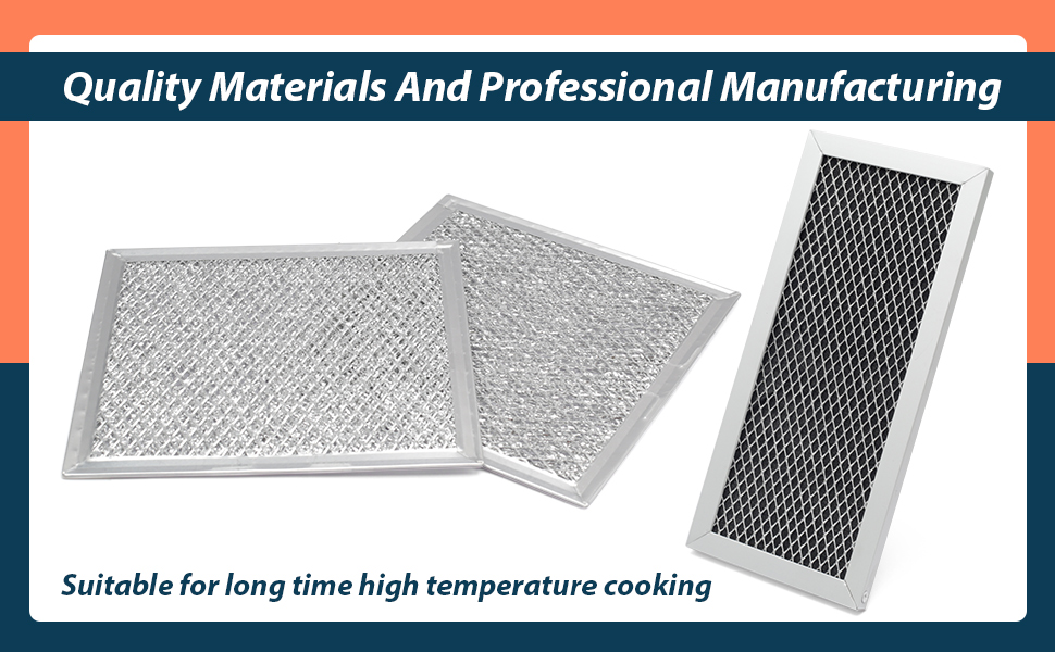 Microwave Oven Charcoal and Grease Filter Kit