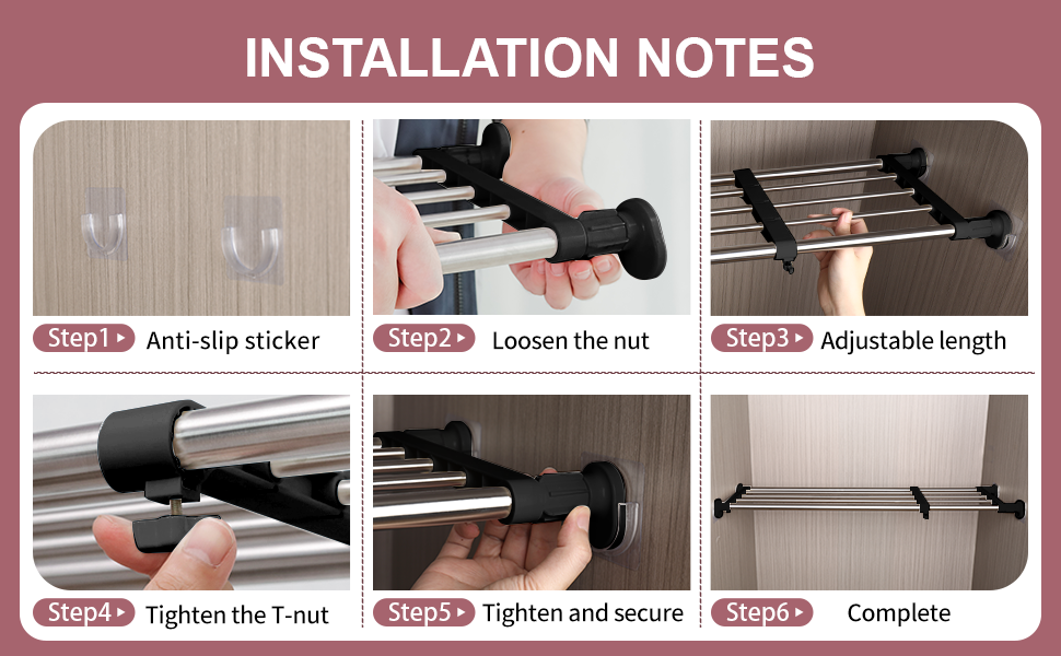 tension rod shelf heavy duty