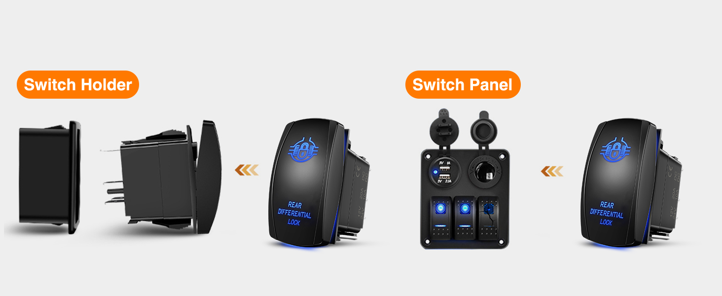 Lights Rocker Switch