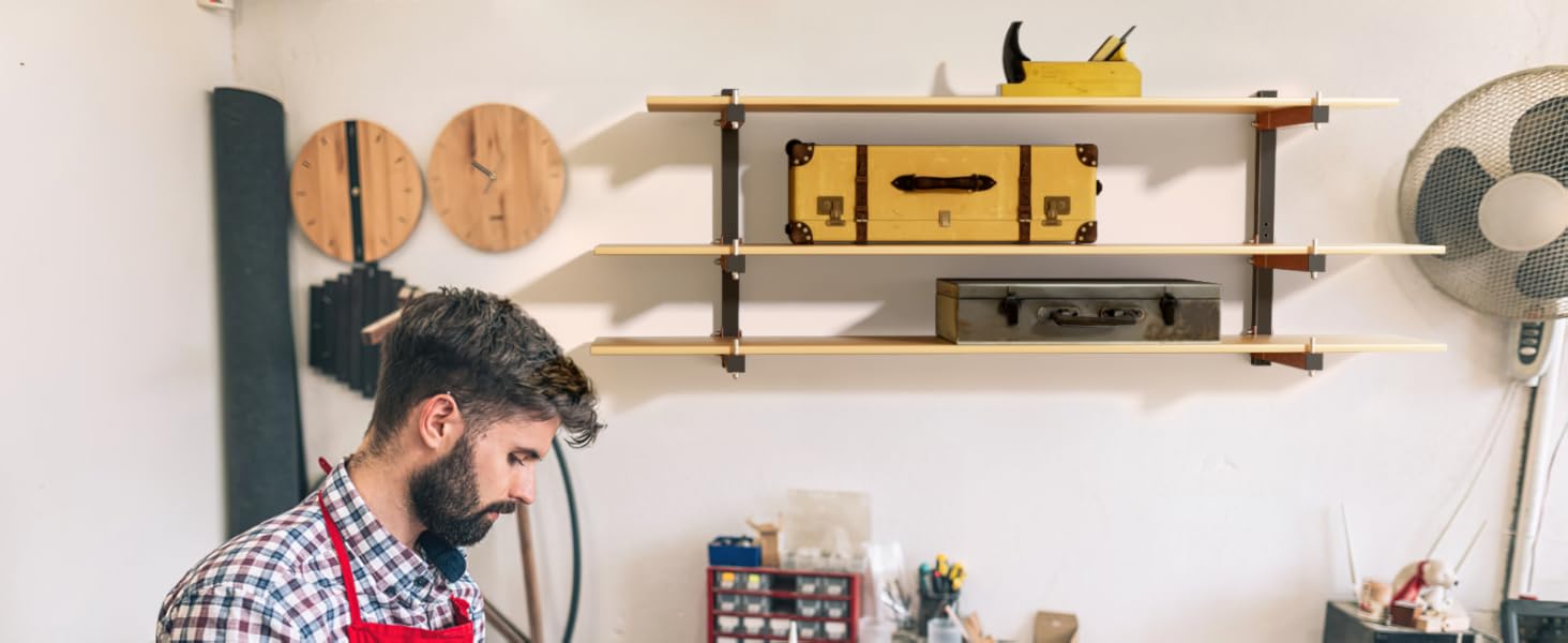 Orange Lumber Metal Racks