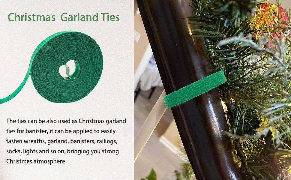 Christmas Decorative Garland Ties for Banister